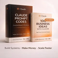 Claude AI Prompt Codes System, Business Ideas, Make Money Workflow (Digital Download)