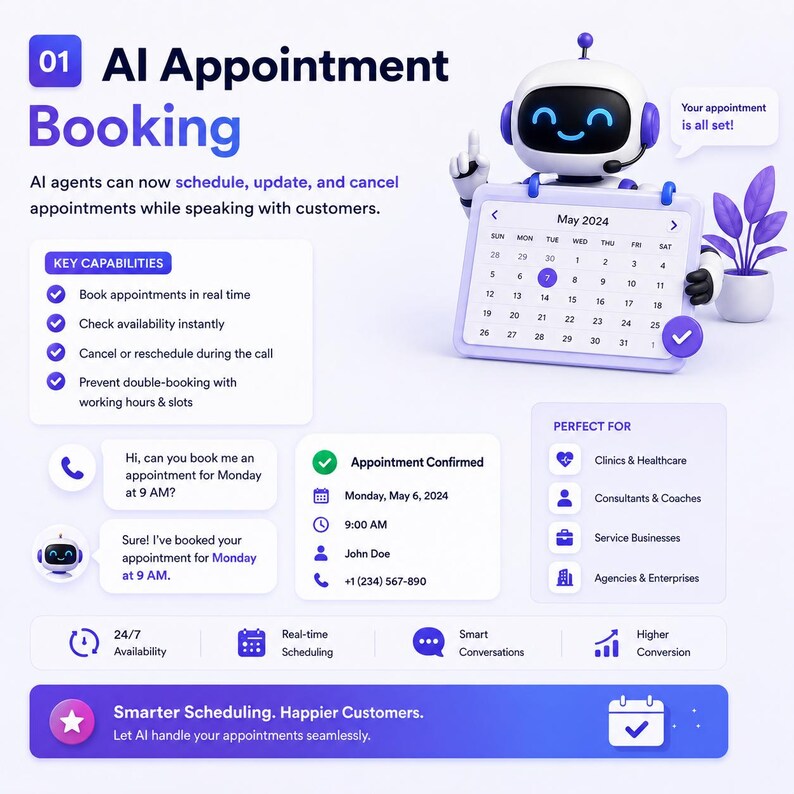 AI Voice Bot Platform for Lead Generation, Appointment Booking (Digital Download)