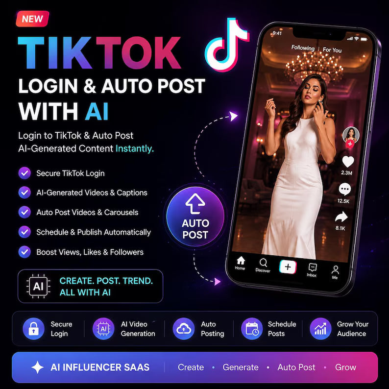 AI Influencer SaaS Platform | Viral Reels, AI Video Generator, Auto Poster